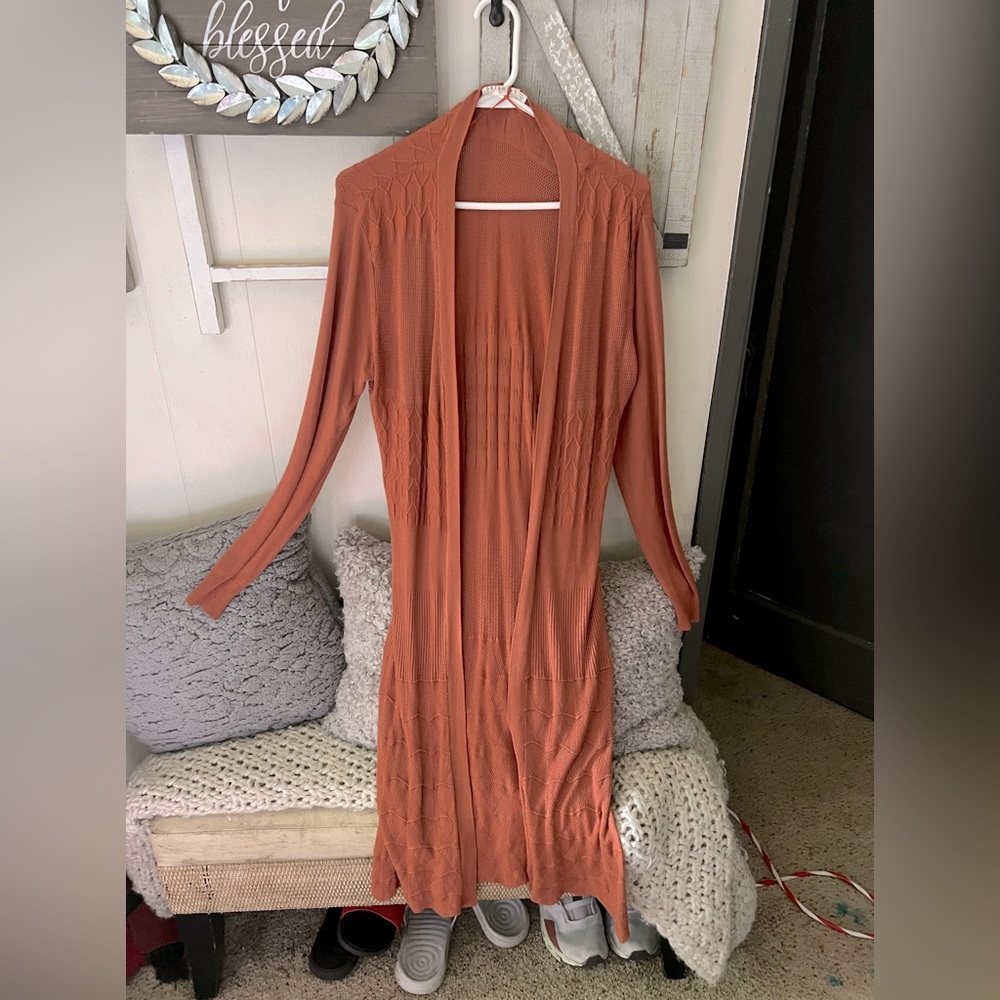 Size xl orange cardigan